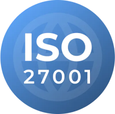 Circular badge featuring